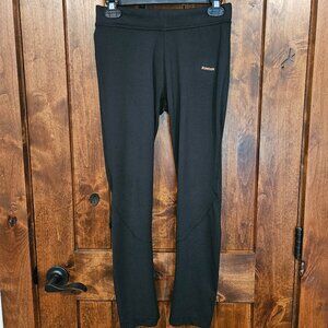 Reebok Black Athletic Leggings w/ zipper accents - Medium